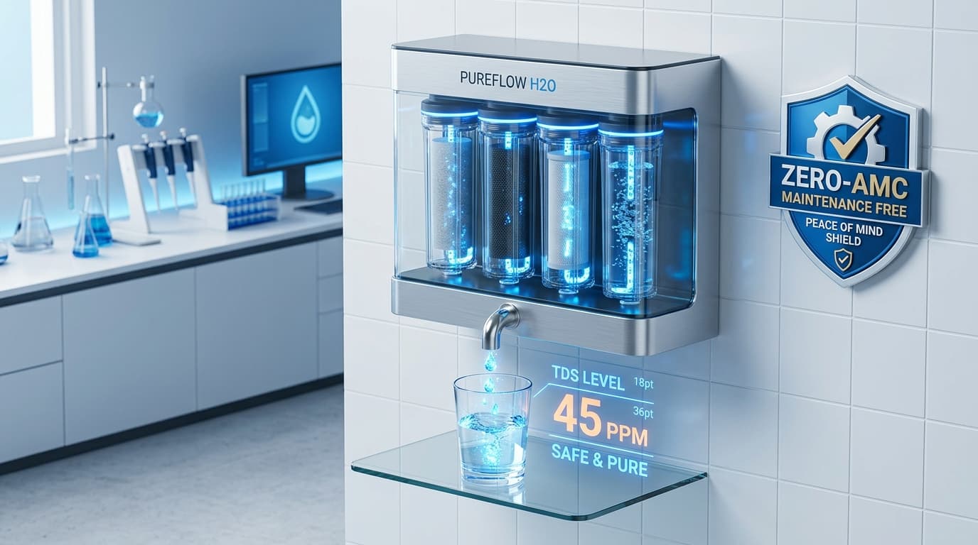 Best Water Purifiers with Zero AMC & 2-Year Filter Life